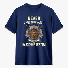 McPherson Weathered Tartan Crest 2D T-shirt - Never Underestimate Style