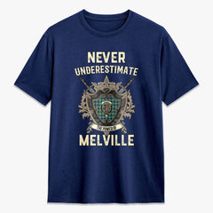 Melville Tartan Crest 2D T-shirt - Never Underestimate Style