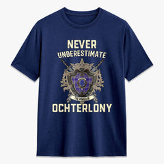 Ochterlony Tartan Crest 2D T-shirt - Never Underestimate Style