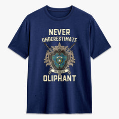 Oliphant Ancient Tartan Crest 2D T-shirt - Never Underestimate Style