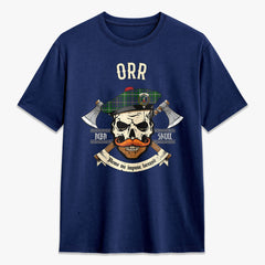 Orr Tartan Crest 2D T-shirt - Alba Skull Style