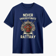 Rattray Modern Tartan Crest 2D T-shirt - Never Underestimate Style