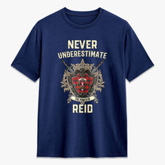 Reid Modern Tartan Crest 2D T-shirt - Never Underestimate Style