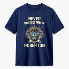 Roberton Tartan Crest 2D T-shirt - Never Underestimate Style