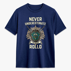 Rollo Ancient Tartan Crest 2D T-shirt - Never Underestimate Style