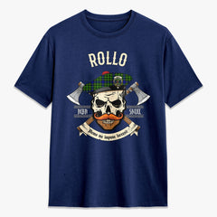 Rollo Modern Tartan Crest 2D T-shirt - Alba Skull Style