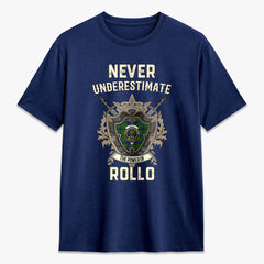 Rollo Modern Tartan Crest 2D T-shirt - Never Underestimate Style