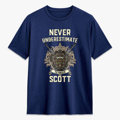 Scott Brown Ancient Tartan Crest 2D T-shirt - Never Underestimate Style
