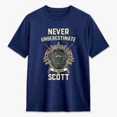 Scott Green Ancient Tartan Crest 2D T-shirt - Never Underestimate Style