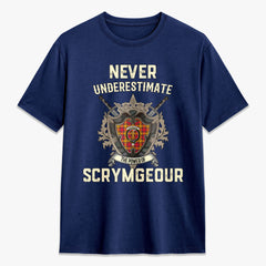 Scrymgeour Tartan Crest 2D T-shirt - Never Underestimate Style