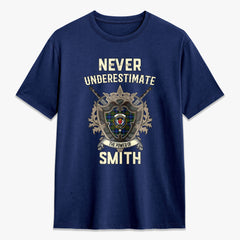 Smith Modern Tartan Crest 2D T-shirt - Never Underestimate Style