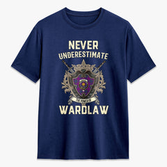 Wardlaw Modern Tartan Crest 2D T-shirt - Never Underestimate Style