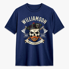 Williamson Tartan Crest 2D T-shirt - Alba Skull Style
