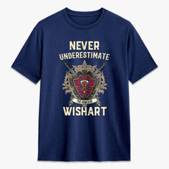 Wishart Dress Tartan Crest 2D T-shirt - Never Underestimate Style