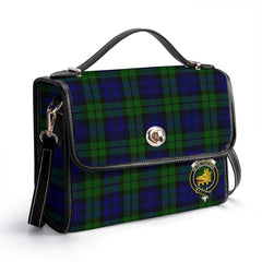 Campbell Modern Tartan Crest Satchel Bag