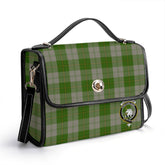 Cunningham Dress Green Dancers Tartan Crest Satchel Bag