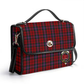 Kelly of Sleat Red Tartan Crest Satchel Bag