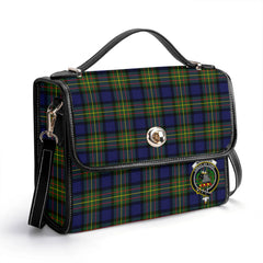 MacLaren Modern Tartan Crest Satchel Bag