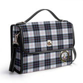 MacRae Dress Modern Tartan Crest Satchel Bag