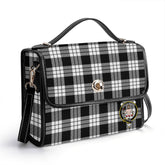 McFarlane Black - White Tartan Crest Satchel Bag