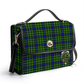 Rollo Modern Tartan Crest Satchel Bag
