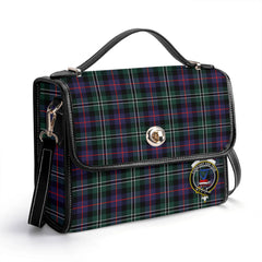 Rose Hunting Modern Tartan Crest Satchel Bag