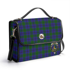 Strachan Tartan Crest Satchel Bag