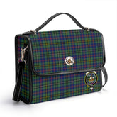 Wood Tartan Crest Satchel Bag