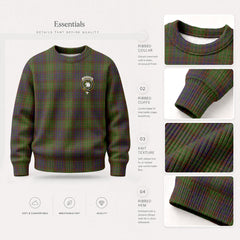 Cunningham Hunting Modern Tartan Crest Sweater