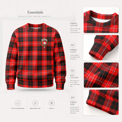 Cunningham Modern Tartan Crest Sweater
