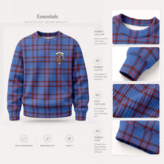 Elliot Modern Tartan Crest Sweater