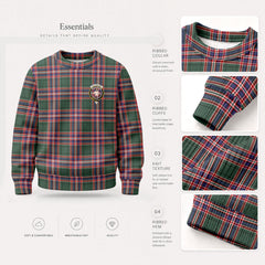 MacFarlane Hunting Modern Tartan Crest Sweater