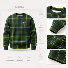 McArthur Modern Tartan Crest Sweater
