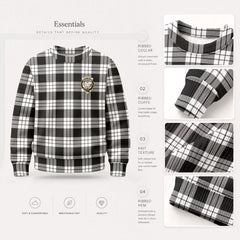 McFarlane Black - White Tartan Crest Sweater