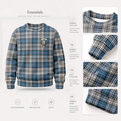 Napier Modern Tartan Crest Sweater