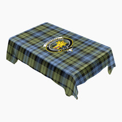 Campbell Faded Tartan Crest Tablecloth