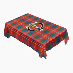 Chisholm Ancient Tartan Crest Tablecloth