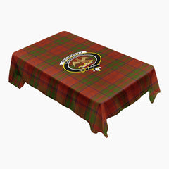 Drummond Clan Tartan Crest Tablecloth