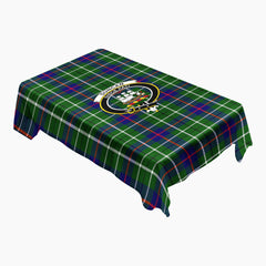 Duncan Modern Tartan Crest Tablecloth