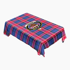 Graham of Menteith Red Tartan Crest Tablecloth