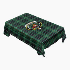MacAuley Hunting Ancient Tartan Crest Tablecloth