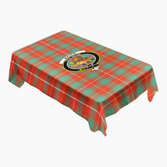 MacFie Ancient Tartan Crest Tablecloth