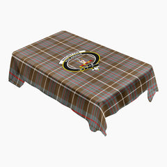 MacIntyre Hunting Weathered Tartan Crest Tablecloth