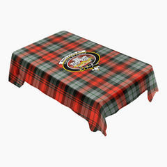 MacLachlan Weathered Tartan Crest Tablecloth