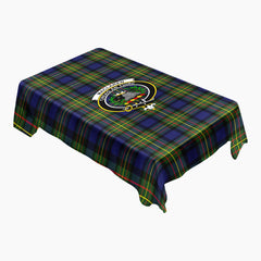 MacLaren Modern Tartan Crest Tablecloth