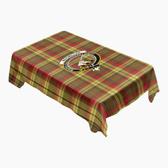 MacMillan Old Weathered Tartan Crest Tablecloth