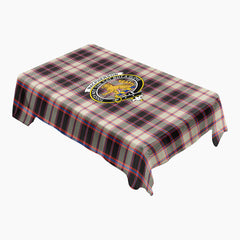 MacPherson Hunting Ancient Tartan Crest Tablecloth