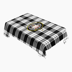 McFarlane Black - White Tartan Crest Tablecloth