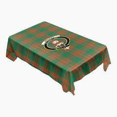 Menzies Green Ancient Tartan Crest Tablecloth