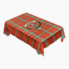 Morrison Red Ancient Tartan Crest Tablecloth